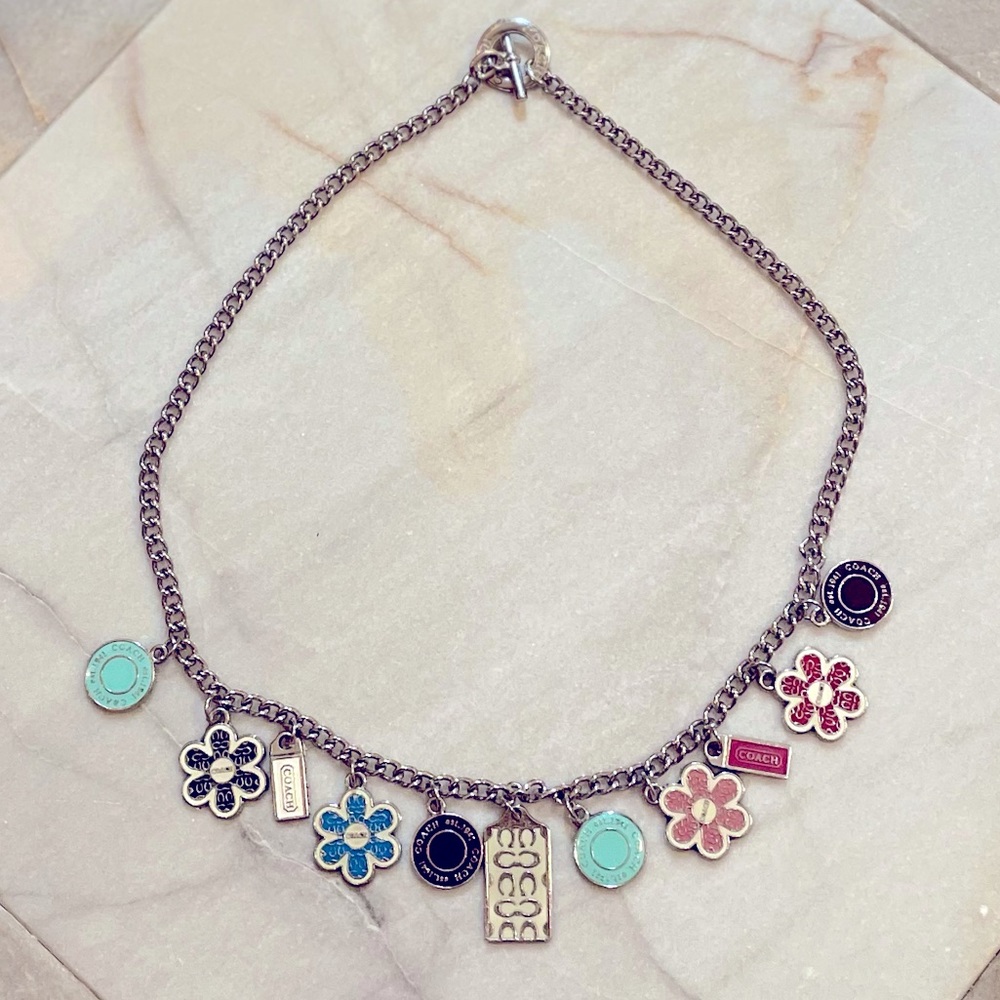 Authentic Coach Vintage Charm Necklace